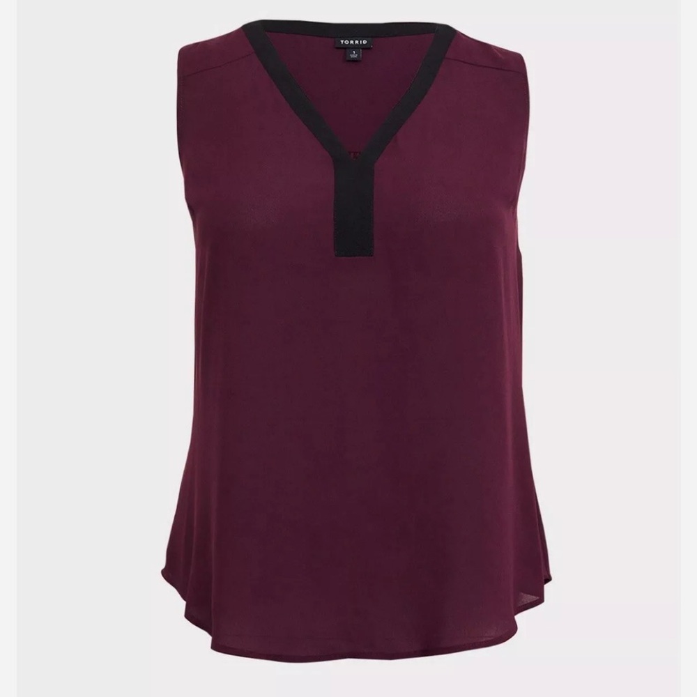 Torrid Georgette Tank Highland Thistle XXL